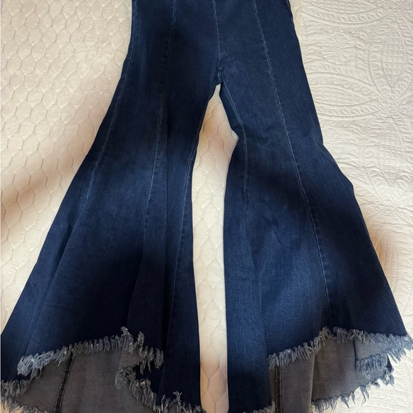 Flared Half Cropped Bell Bottoms - Picture 1 of 2